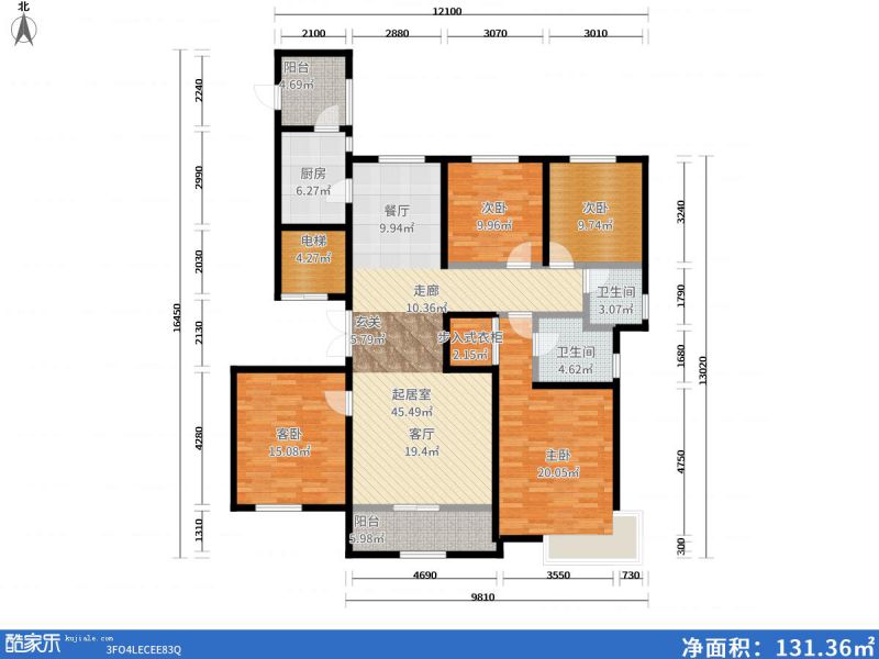 包頭裝修方案包頭萬合廣場189㎡